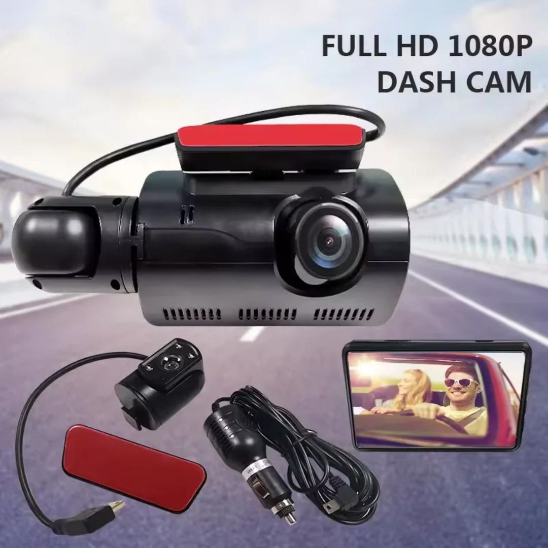 Vehicle Black Box DVR A68 Dual Camera Dashcam Night Vision for rent on The Volte - main image