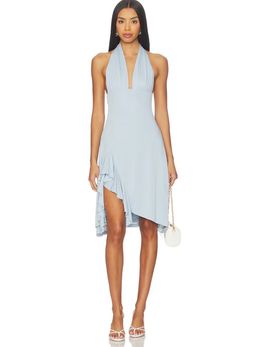 With Jean Blue Wrap Dress Size S for rent on The Volte - image 6