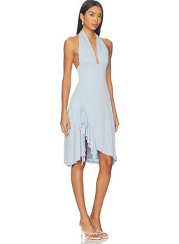 With Jean Blue Wrap Dress Size S for rent on The Volte - image 5