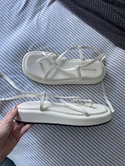 DOF Studios White Thong Sandals Size 10 Unisex for rent on The Volte - image 2