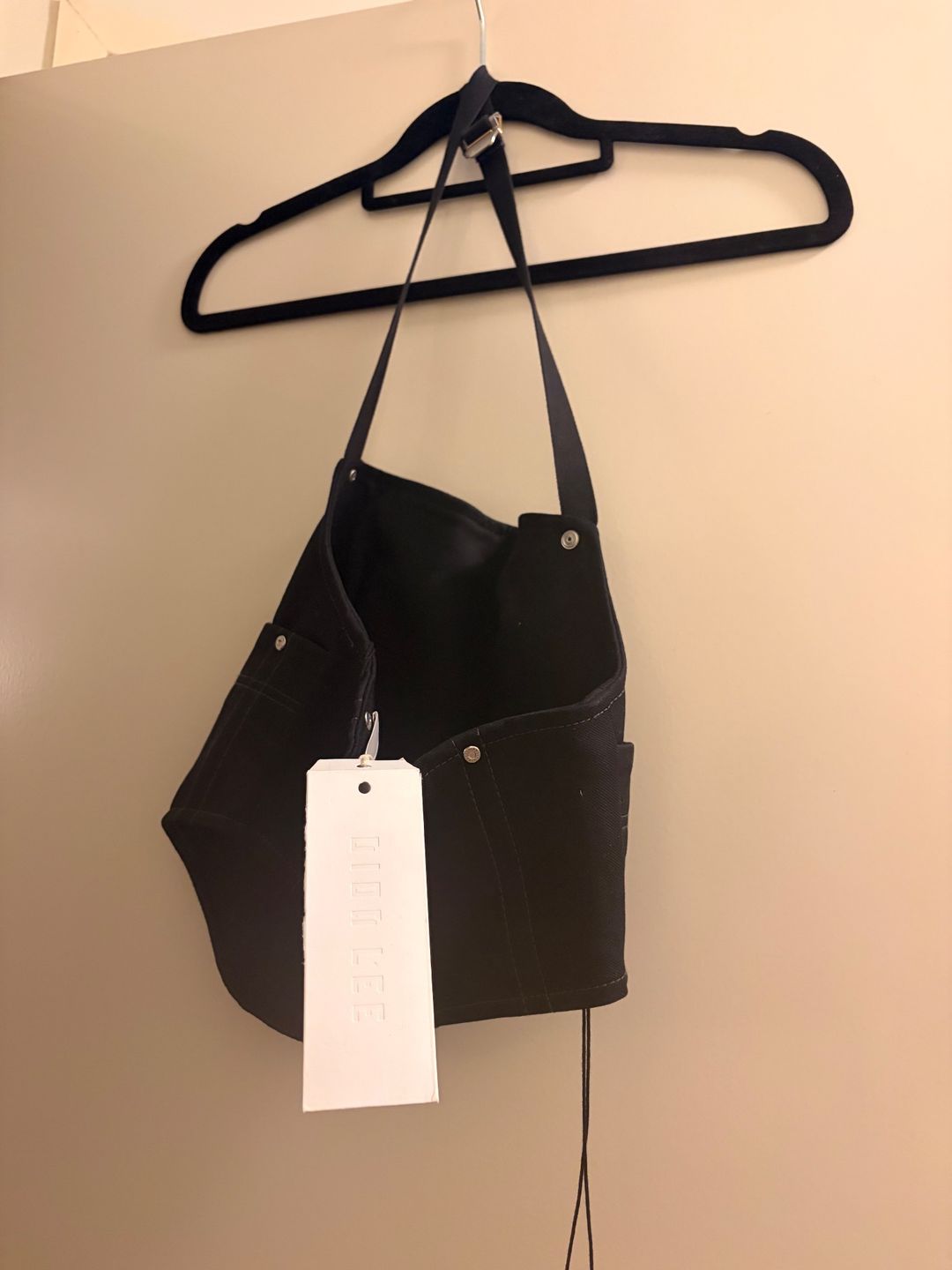 Dion Lee Wrench Corset Top Black XS for rent on The Volte - main image