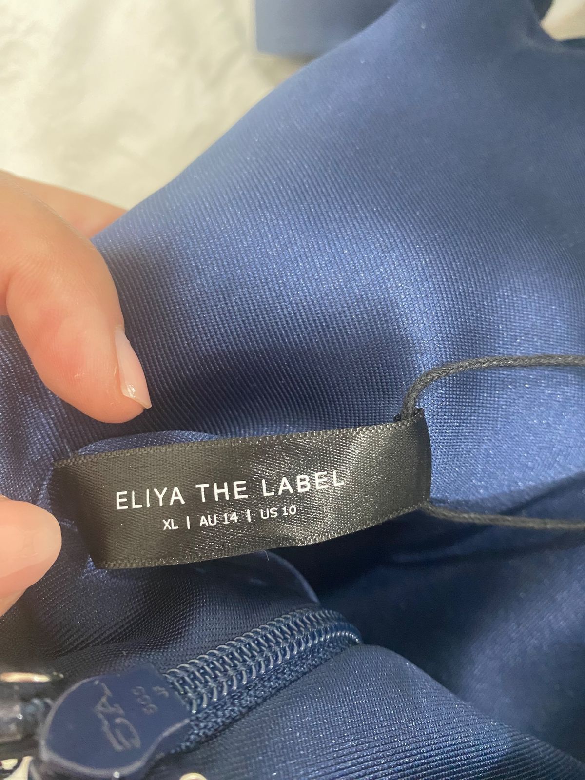 Eliya The Label Ashton Gown Blue XL Long Sheath - Image 2