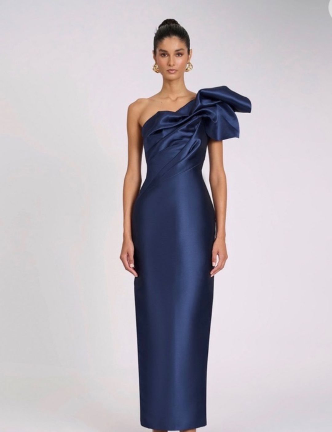 Eliya The Label Ashton Gown Blue XL Long Sheath for rent on The Volte - main image