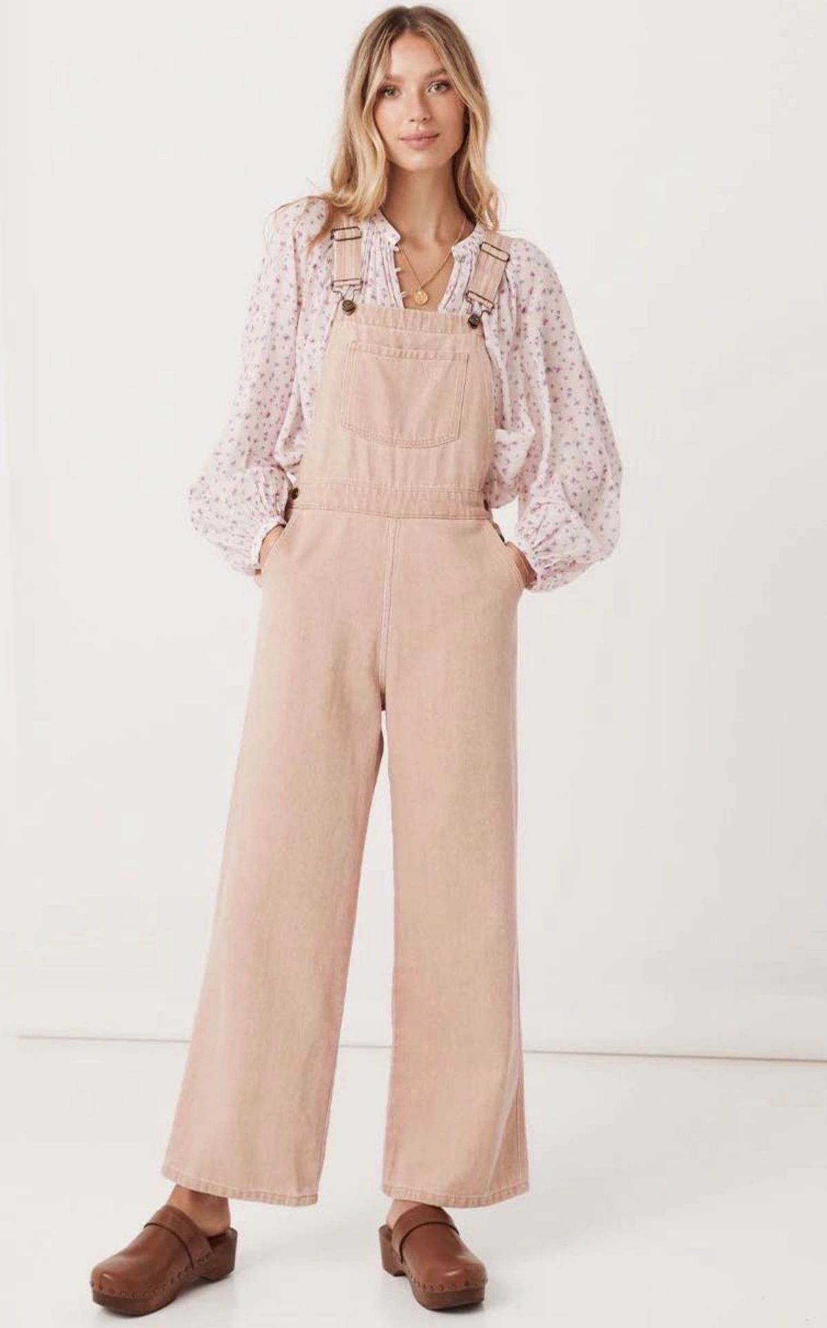 Spell & the Gypsy Collective Outland Denim Overall Pink Size S - Image 1