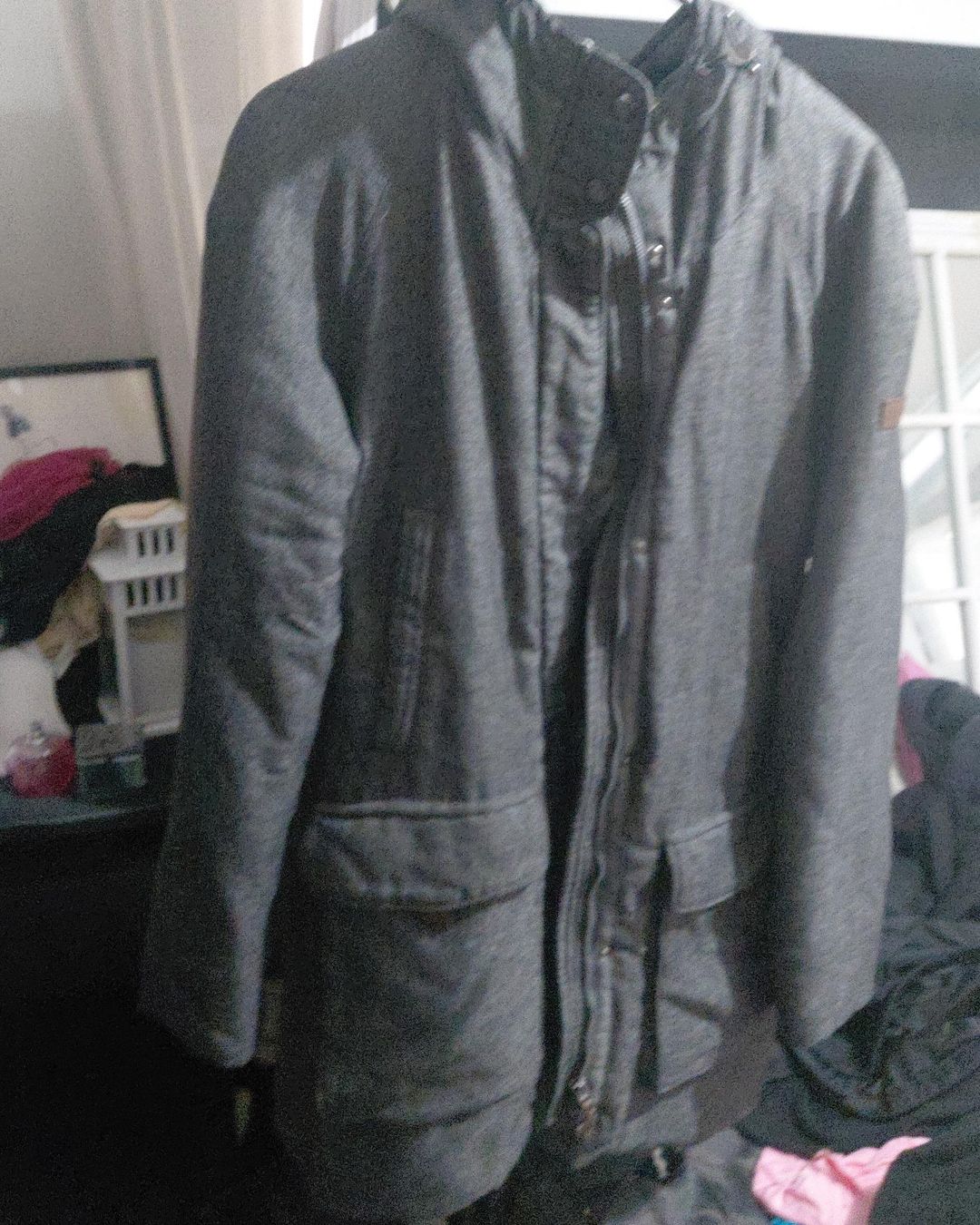 BMW Women's Grey Parka Jacket Size M for rent on The Volte - main image