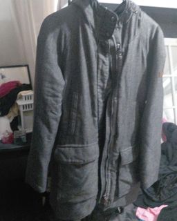 BMW Women's Grey Parka Jacket Size M for rent on The Volte - image 1