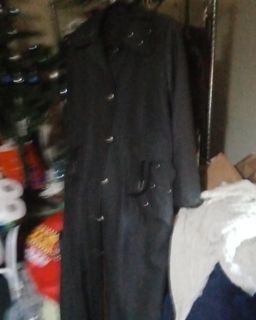 100% Women's Black Acrylic Long Overcoat for rent on The Volte - image 1