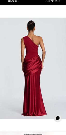 Baby Boo Red Mermaid Formal Dress Size 10 for rent on The Volte - image 3