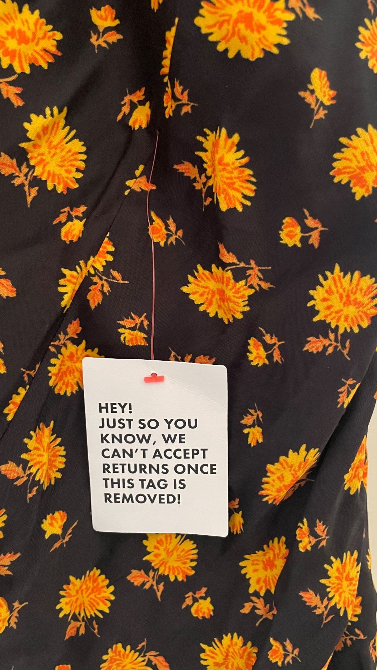 Topshop double V vintage midi slip dress in ditsy orange floral - Image 8
