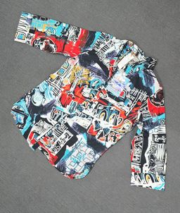 Orientique Women's Multicoloured Button-Up Shirt Size 10 for rent on The Volte - image 1