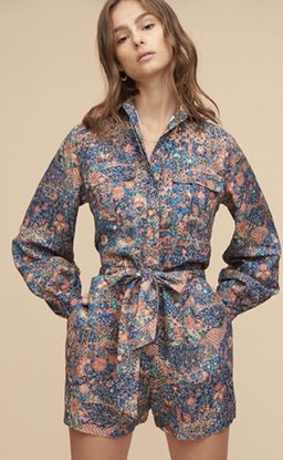 Tigerlily Boho Floral Linen Playsuit Size 12 for rent on The Volte - image 1