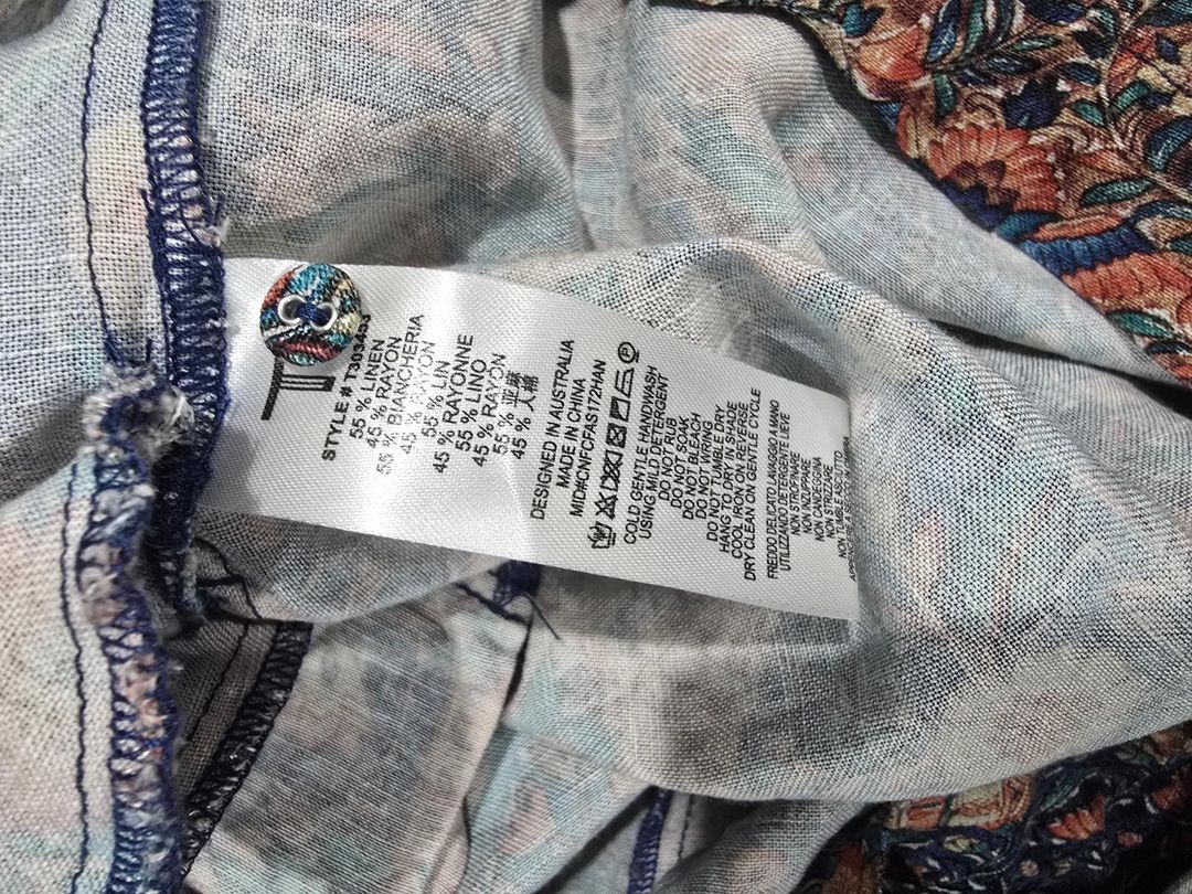 Tigerlily Boho Floral Linen Playsuit Size 12 for rent on The Volte - main image