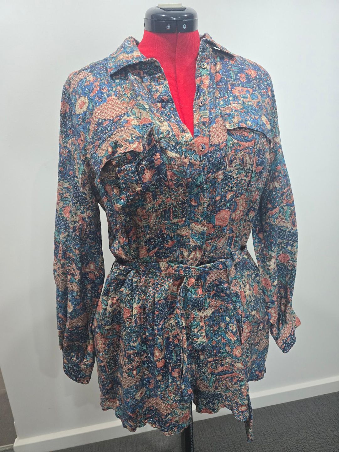 Tigerlily Boho Floral Linen Playsuit Size 12 for rent on The Volte - main image