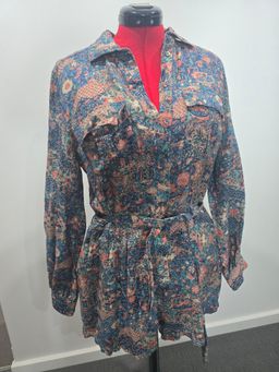 Tigerlily Boho Floral Linen Playsuit Size 12 for rent on The Volte - image 2