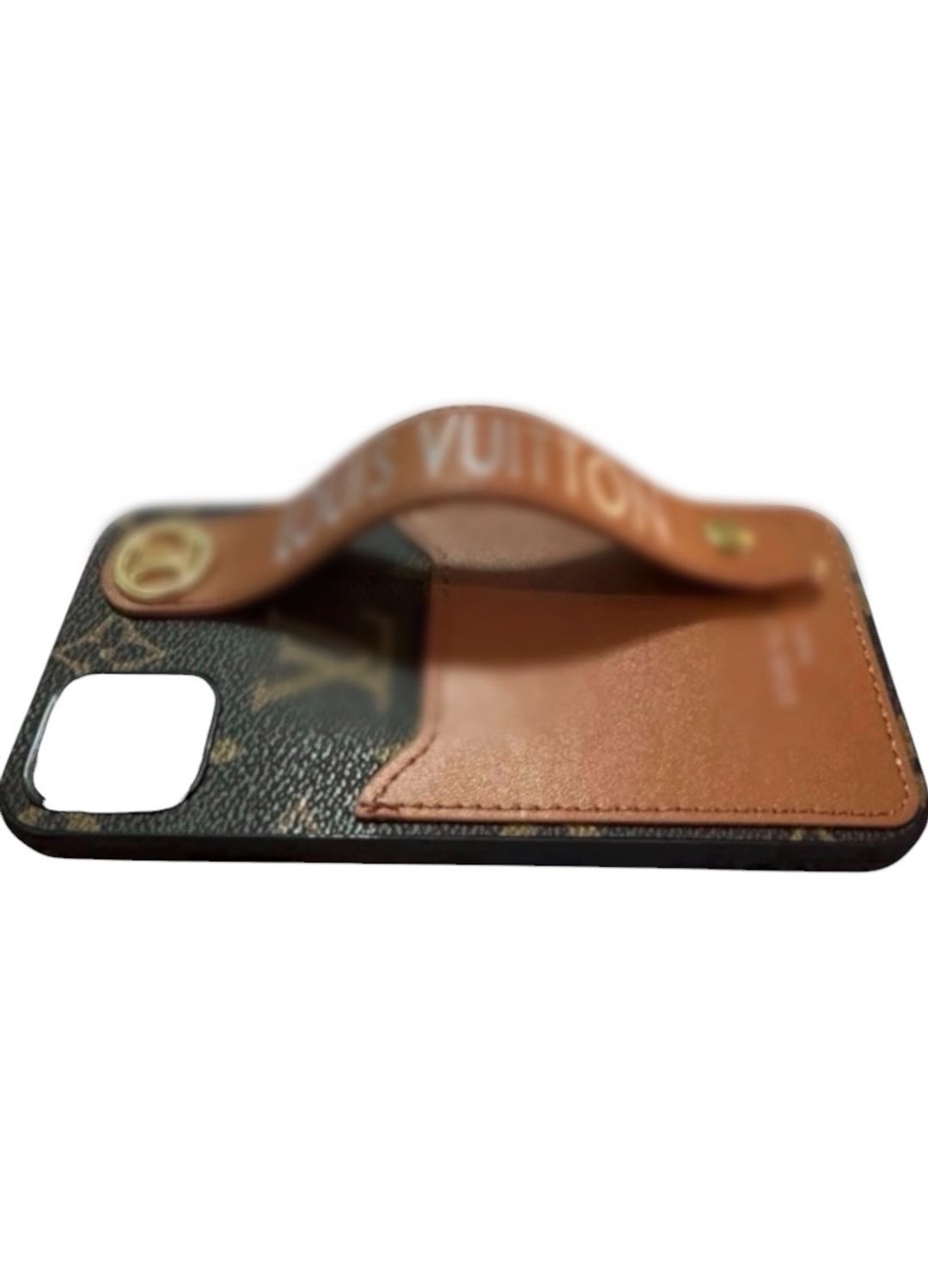Louis Vuitton iPhone 14 Monogram Case Card Holder Strap for rent on The Volte - main image