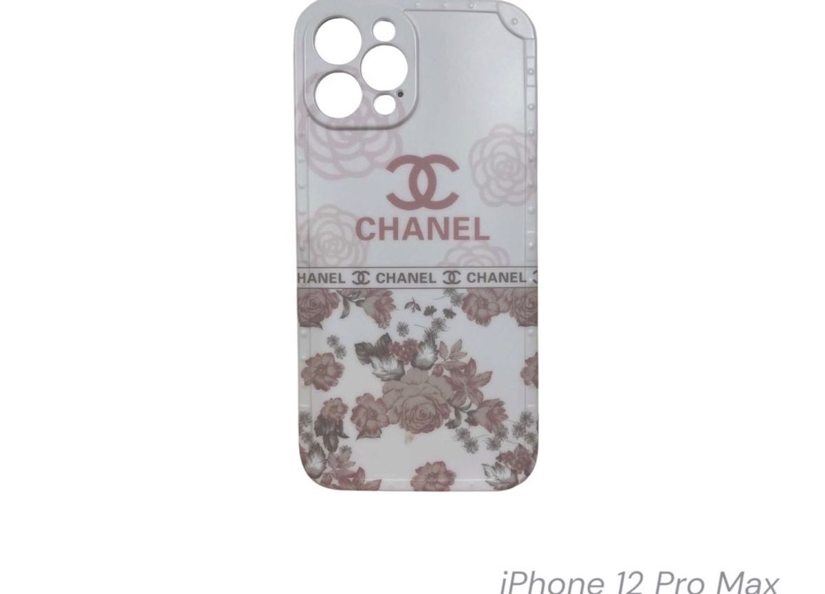 Chanel iPhone 12 Pro Max Floral Print Back Case - Image 1