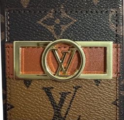 Louis Vuitton iPhone 12 Monogram Case Gold Logo Hand Strap for rent on The Volte - image 2