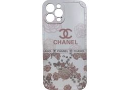 iPhone 13 Pro Max Chanel Floral Phone Case – White & Dusty Pink Rose Design | Brand New for rent on The Volte - image 1