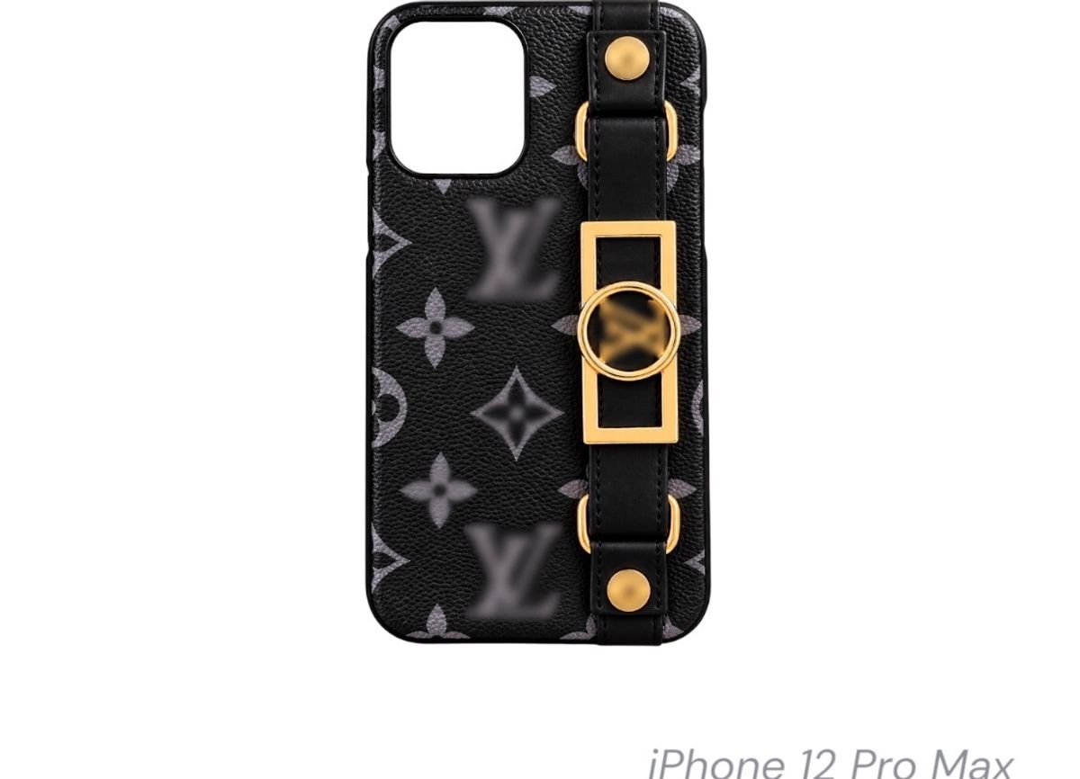 Louis Vuitton iPhone 12 Pro Max Case Leather Strap - Image 1