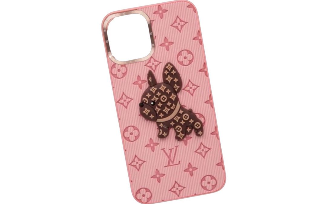 Louis Vuitton Monogram iPhone 12 Pro Max Case Pink Brown for rent on The Volte - main image
