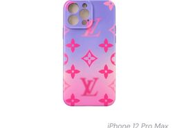 Louis Vuitton iPhone 12 Pro Max Case Purple Pink Gradient for rent on The Volte - image 1