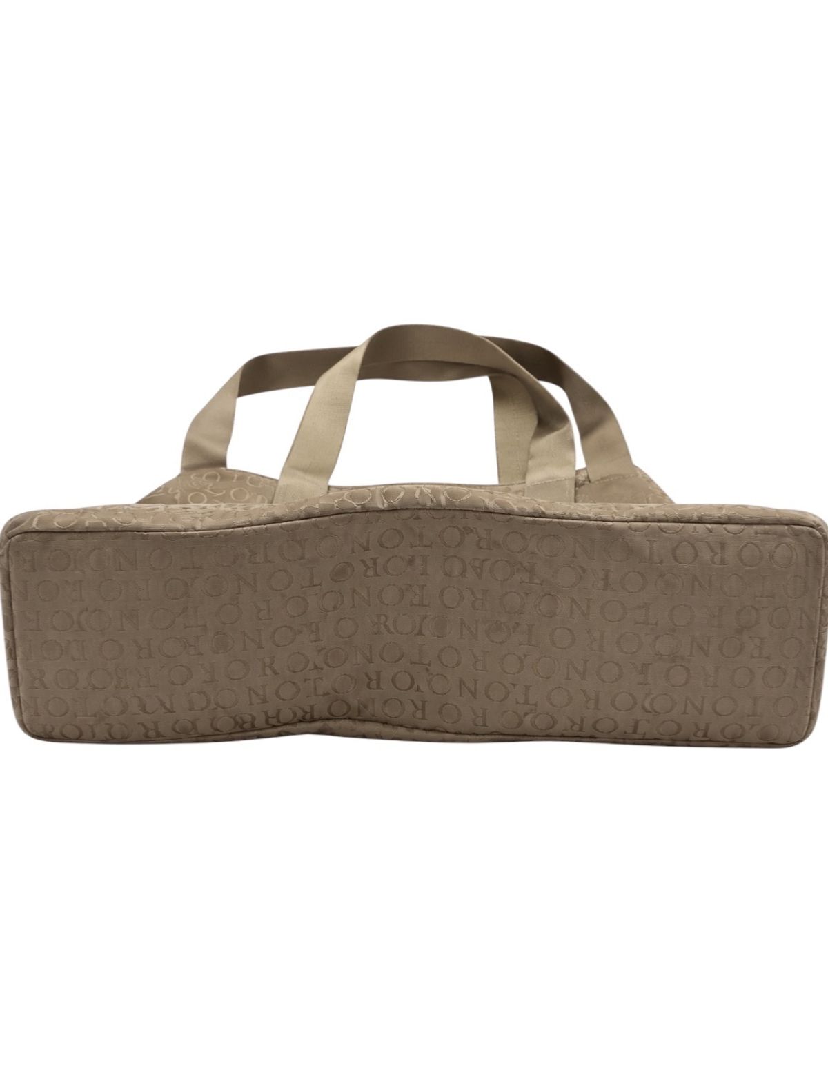 Oroton Monogram Baby Nappy Bag Taupe Brown - Image 6
