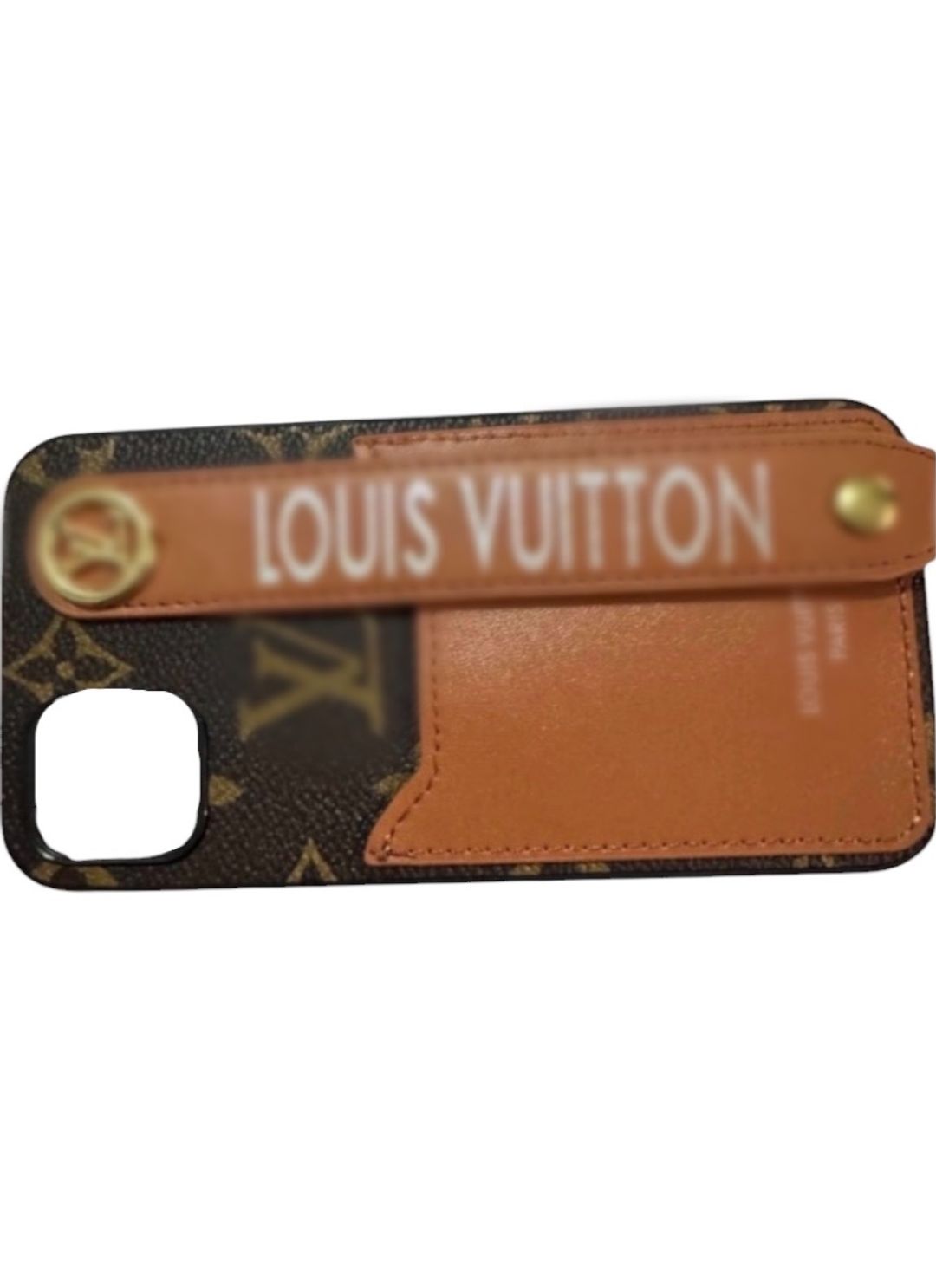 Louis Vuitton iPhone 14 Monogram Case Card Holder Strap for rent on The Volte - main image