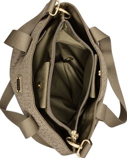 Oroton Monogram Baby Nappy Bag Taupe Brown for rent on The Volte - image 4