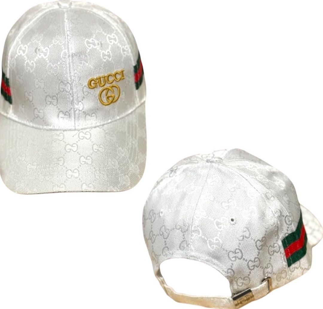 Gucci GG Monogram Baseball Cap Black Red Green Stripe for rent on The Volte - main image