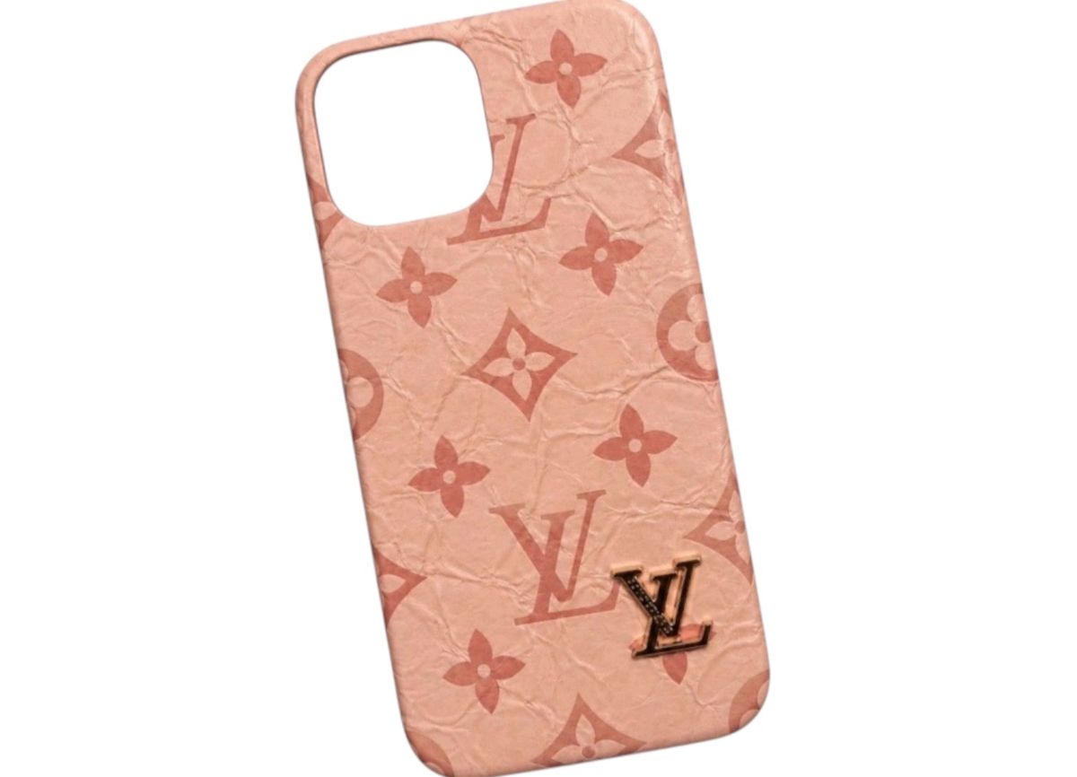 Louis Vuitton iPhone 13 Pro Max Monogram Case Gold LV Logo - Image 1