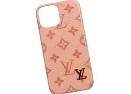 Louis Vuitton iPhone 13 Pro Max Monogram Case Gold LV Logo for rent on The Volte - image 1