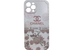 iPhone 12 Pro Max Chanel-Inspired Floral Phone Case – White & Dusty Pink Rose Design | Brand New for rent on The Volte - image 1