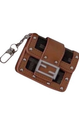 Fendi Inspired AirPods Pro Case Brown Mini Handbag Keychain for rent on The Volte - image 1