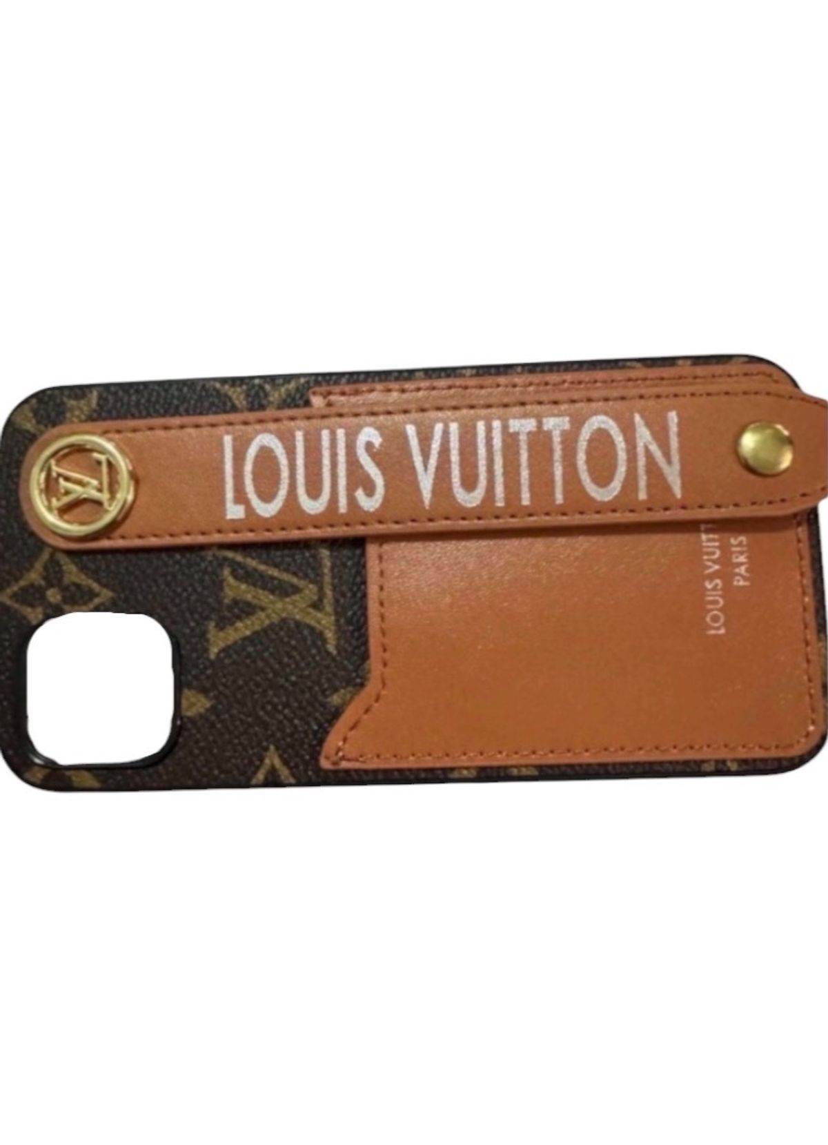 Louis Vuitton iPhone 12 Monogram Case Card Holder Hand Strap - Image 3