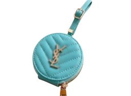 Mint Green Quilted AirPod / Earbud Case & Bag Charm 𩵠for rent on The Volte - image 1