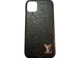 Louis Vuitton Monogram Embossed iPhone 11 Phone Case – Black with Rose Gold LV Logo for rent on The Volte - image 4