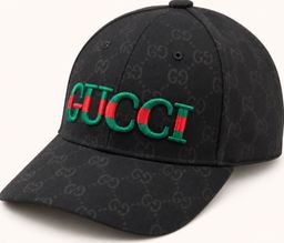 Gucci GG Monogram Baseball Cap Black Red Green Stripe for rent on The Volte - image 2