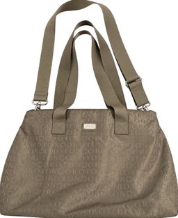 Oroton Monogram Baby Nappy Bag Taupe Brown for rent on The Volte - image 1