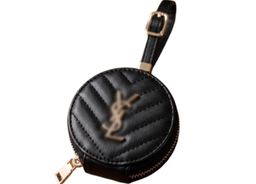 Black Quilted AirPod / Earbud Case & Bag Charm 🖤 for rent on The Volte - image 1