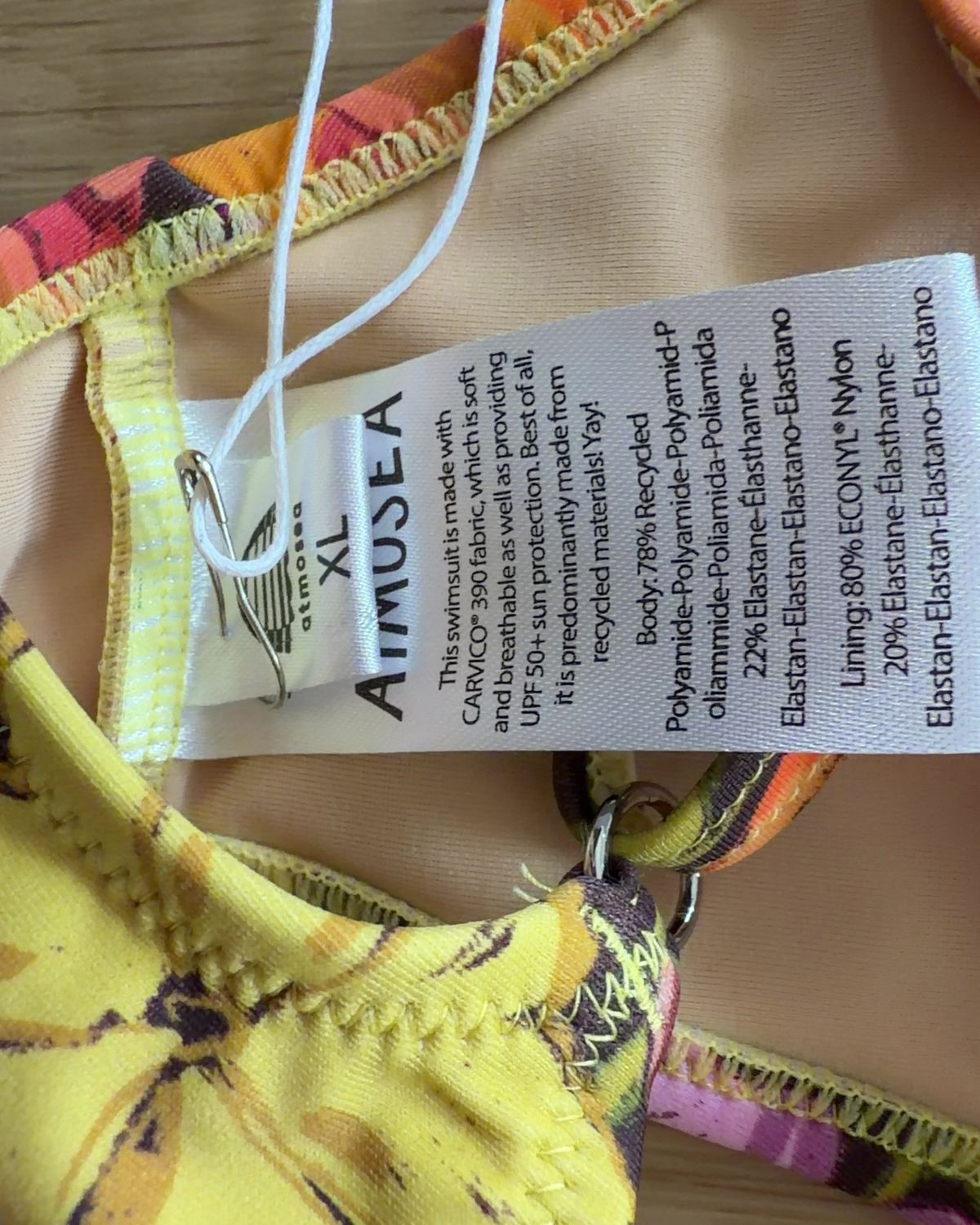 Atmosea Women's Yellow Bikini Swimsuit L/XL - Image 4