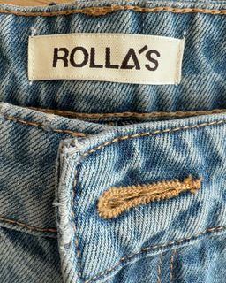 Rolla's Women's Heidi Low Rise Straight Jeans Size 30 Blue for rent on The Volte - image 3