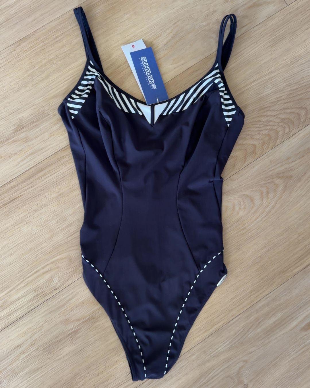 Sunflair Women's Blue Athletic One Piece Swimsuit Size 14 for rent on The Volte - main image