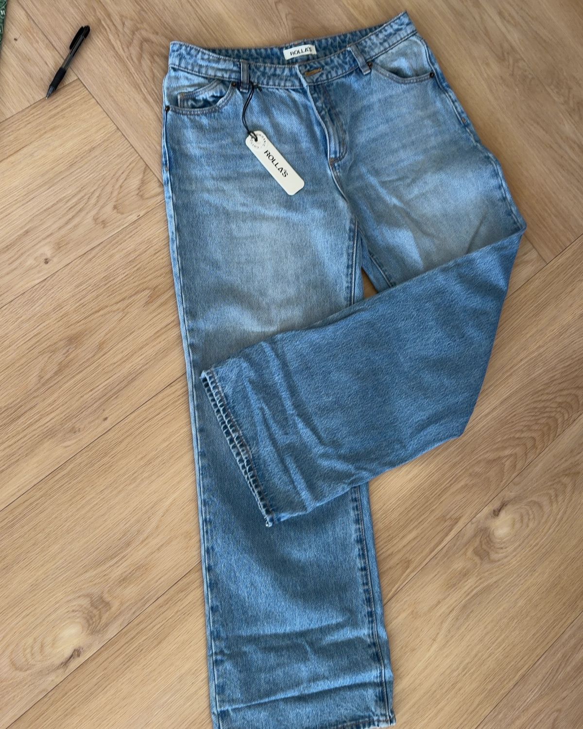 Rolla's Women's Heidi Low Rise Straight Jeans Size 30 Blue - Image 1