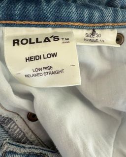 Rolla's Women's Heidi Low Rise Straight Jeans Size 30 Blue for rent on The Volte - image 5