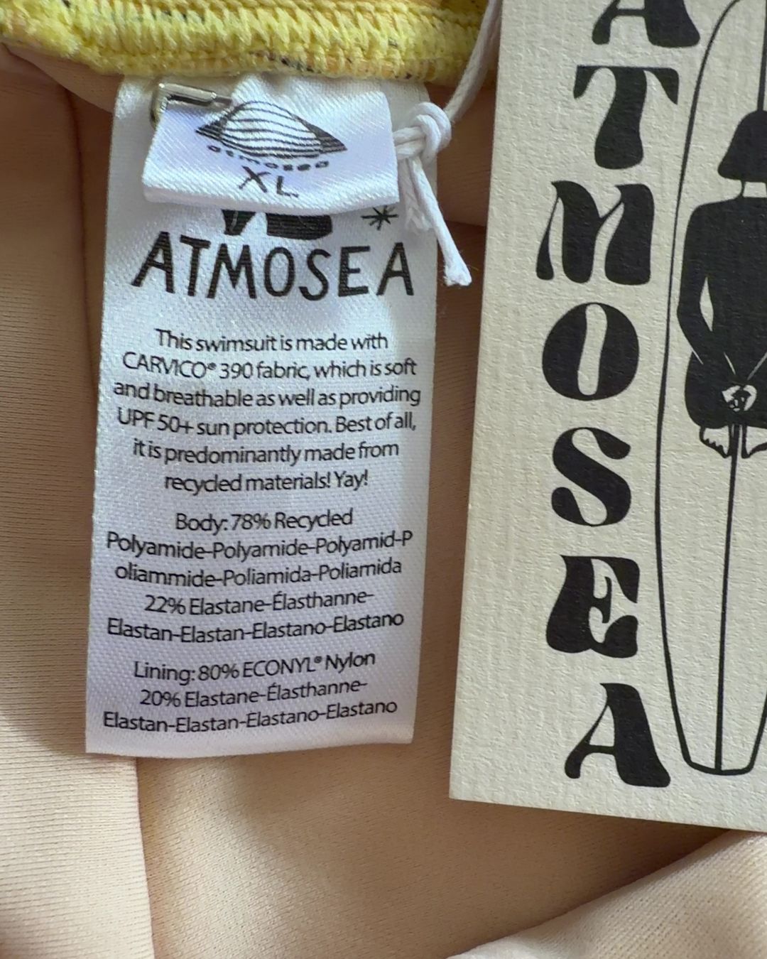 Atmosea Women's Yellow Bikini Swimsuit L/XL for rent on The Volte - main image