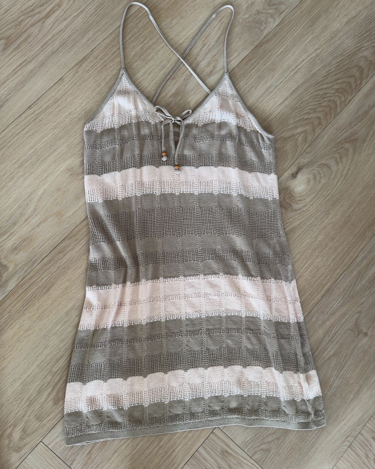 Tigerlilly Beige Short Summer Dress Size 14 - Image 1