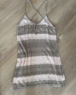 Tigerlilly Beige Short Summer Dress Size 14 for rent on The Volte - image 1