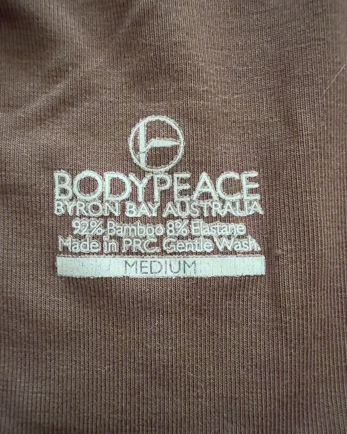 Bodypeace Bamboo Crop Top Tank M Brown - Image 3