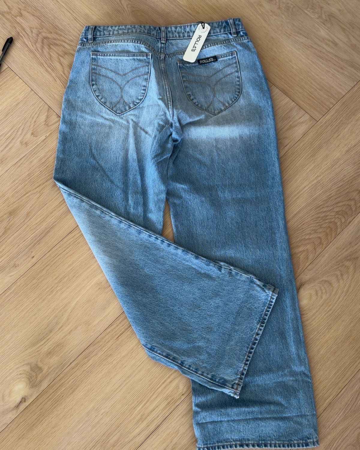 Rolla's Women's Heidi Low Rise Straight Jeans Size 30 Blue - Image 2