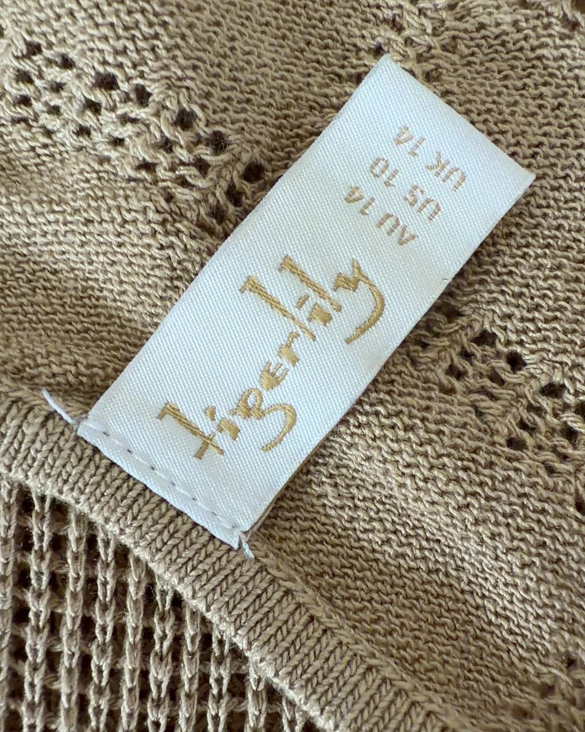 Tigerlilly Beige Short Summer Dress Size 14 - Image 3